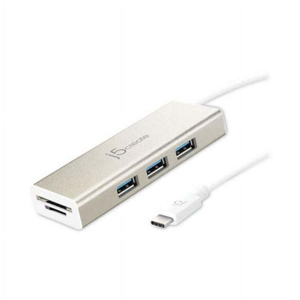 J5Create JCRJCH347 3 Port USBC Silver USB Hub
